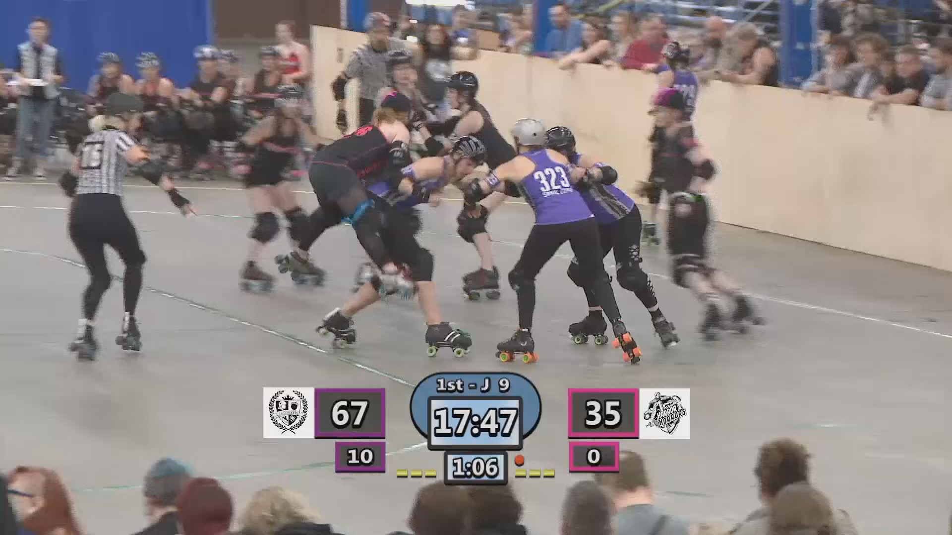 Thumbnail image for Boston Roller Derby Championships: Harbor Horrors vs. The Nutcrackers