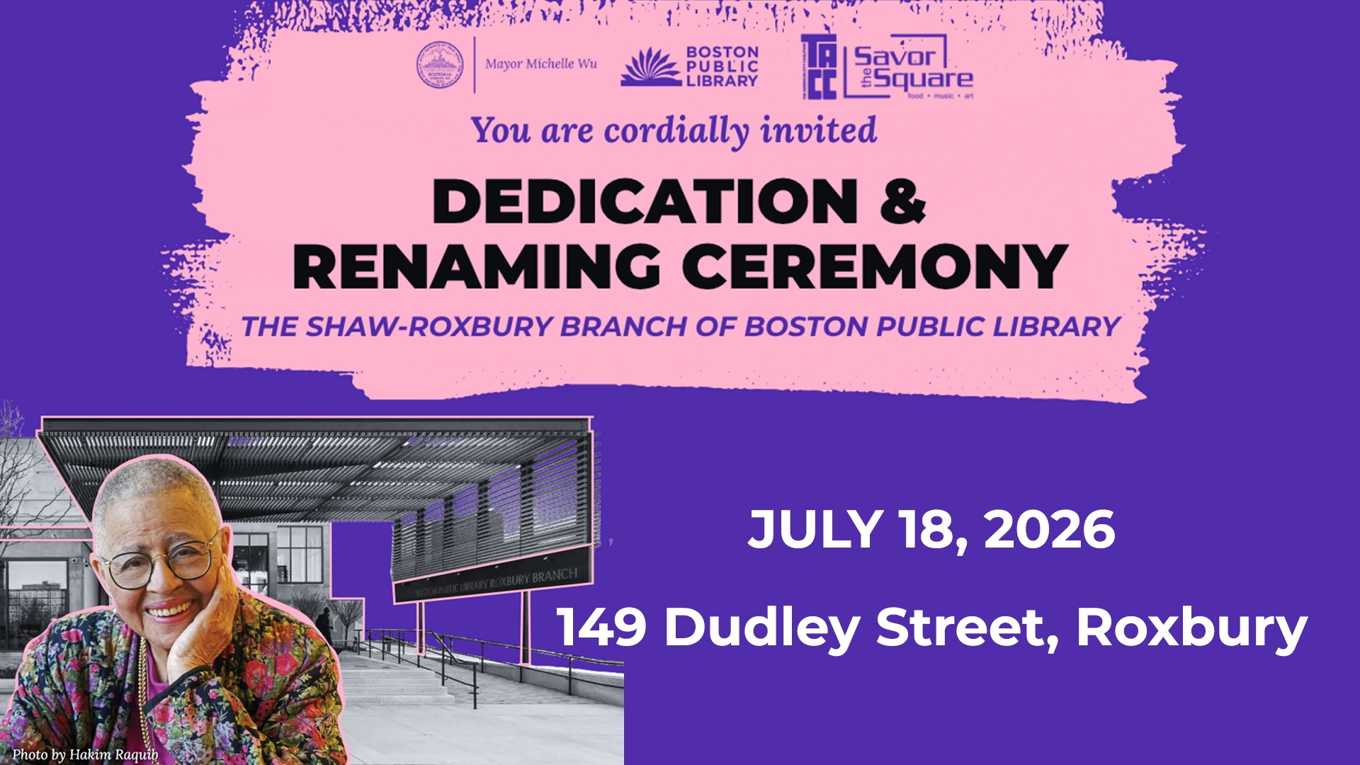 Thumbnail image for Sarah-Ann Shaw-Roxbury Branch of Boston Public Library Dedication