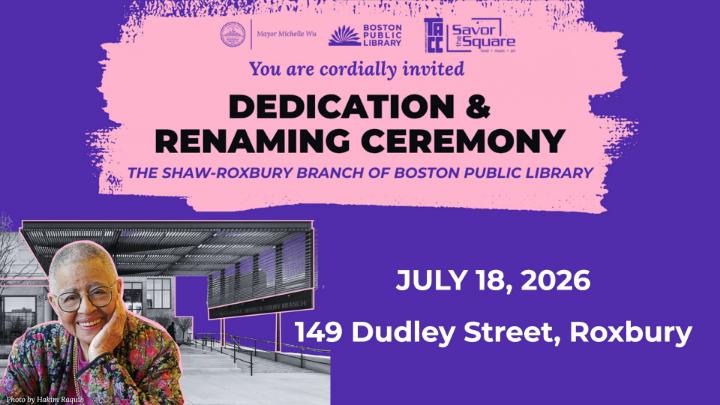 Thumbnail image for Sarah-Ann Shaw-Roxbury Branch of Boston Public Library Dedication